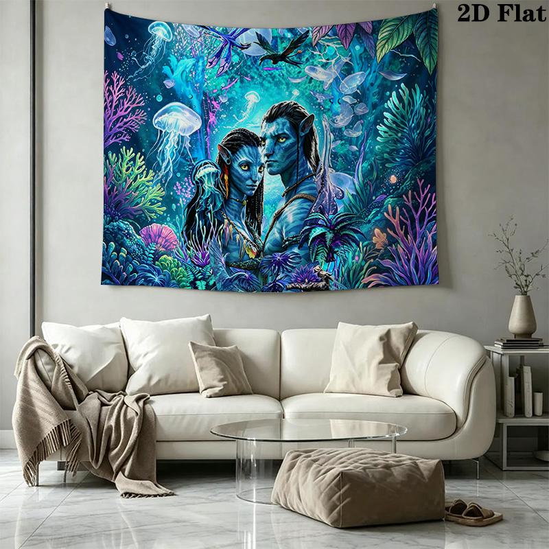AVATAR Wall Tapestry Aesthetic Wall Hanging Printed Fabric Blanket Decorative Tapestries for Bedroom Living Room Home Decor