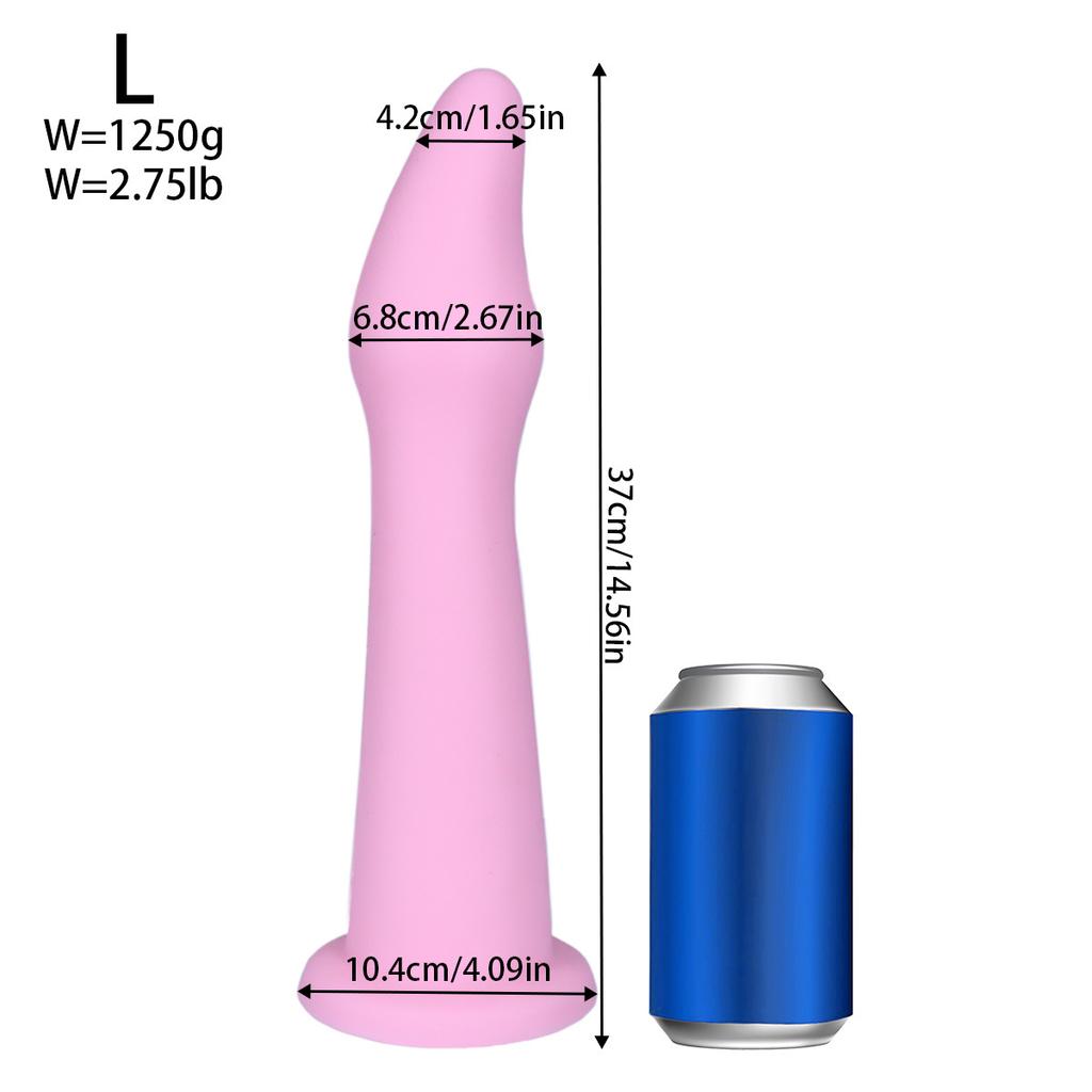 Большая Тяжелая Анальная Пробка - Очень Длинная Неправильной Формы для Продвинутой Анальной Растяжки и Тренировки Фистинга, Унисекс Силиконовая Игрушка