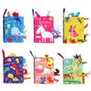 Newborn Baby Cloth Book 0-36Months Toys Washable Non-Toxic Early Readings Montessori Cloth Fabric Sensory Books Development Toy