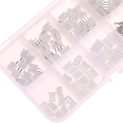 230 шт./коробка Набор клемм JST PH 2,0 мм / XH 2,54 мм Шаг Штекер 2/3/4/5 контактов Пластиковый корпус Разъем для обжима провода