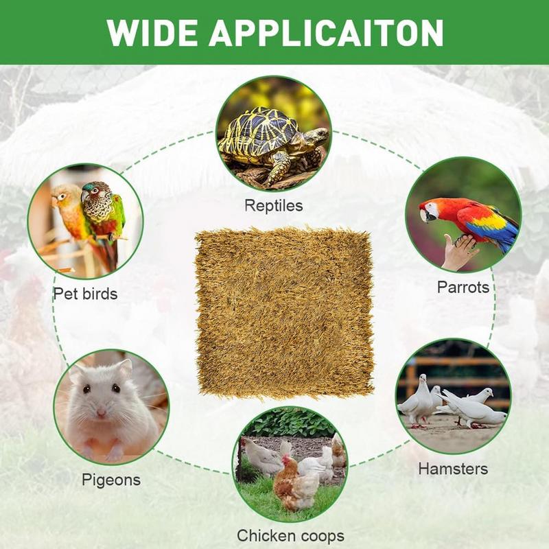 6PCS Chicken Nest Pads Chicken Nest Pads Coconut Brown PadsPoultry Pet Nests Easy to Clean Hen Nest Pads Pet Supplies