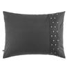 "Agathe" Pillowcase All Sizes with Religious Pleats and Embroidered Polka Dots - Agathe Poivre - 50 X 70 Cm