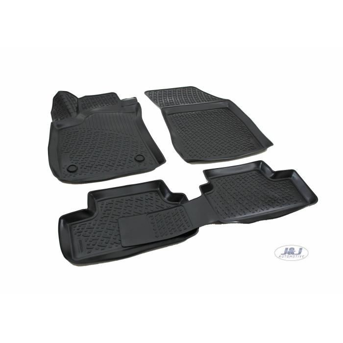 Tapis De Sol En Caoutchouc - J&J AUTOMOTIVE - Renault Megane 4 - Sur Mesure - Antidérapant - TPE Non Toxique