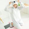Snow Wolf Cute Cartoon Christmas Snowman Onesie Pajamas Reindeer Couple Flannel Loungewear