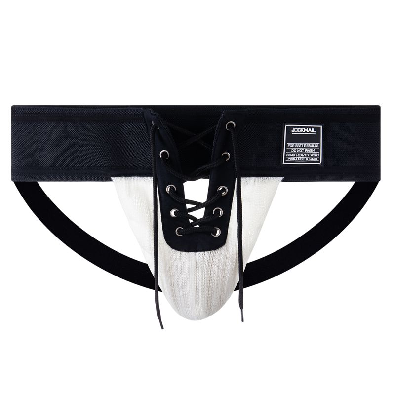 Трусы-стринги JOCKMAIL со шнуровкой, регулируемый размер, мужские стринги, очень широкий пояс, низкая талия, мягкие, дышащие, удобные