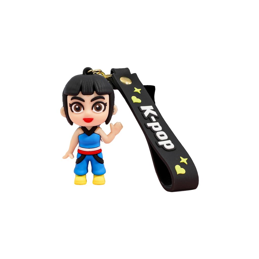 Adorable Cartoon-Style Silicone Keychains - Assortment Of Character Designs, Key Accessories For Bag Decoration, Perfect Gift For Cartoon Fans A