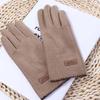 Женские зимние аксессуары однотонные варежки в корейском стиле женские перчатки теплые перчатки немецкий флис