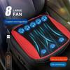 with 8/5 USB Fans Car Ice Silk Seat Cushion Fast Blowing Car Seat Cooling Pad  Office Chairs
