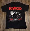 Винтажная футболка Rancid Band Punk Rancid Punk Хлопок Черная S-5XL Унисекс Футболка BT052 Унисекс Футболка