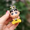 6 шт./компл., аниме карандаш, фигурки ShinChan, 6 см, Nohara Shinnosuke, экшн-фигурка, серия животных, модель ПВХ, настольные украшения, подарок для детей