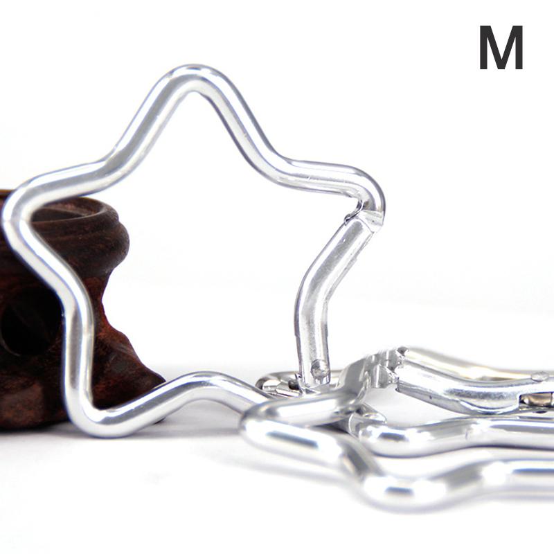 Алюминиевый сплав Открытый звезда форма пружина замок карабин зажим брелки для рюкзака кемпинга походов путешествий