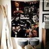 The Godfather Movie Poster Tapestry Tapestry Background Cloth Wallmounted Wall Decoration Home Decor Wall Covering Decoration