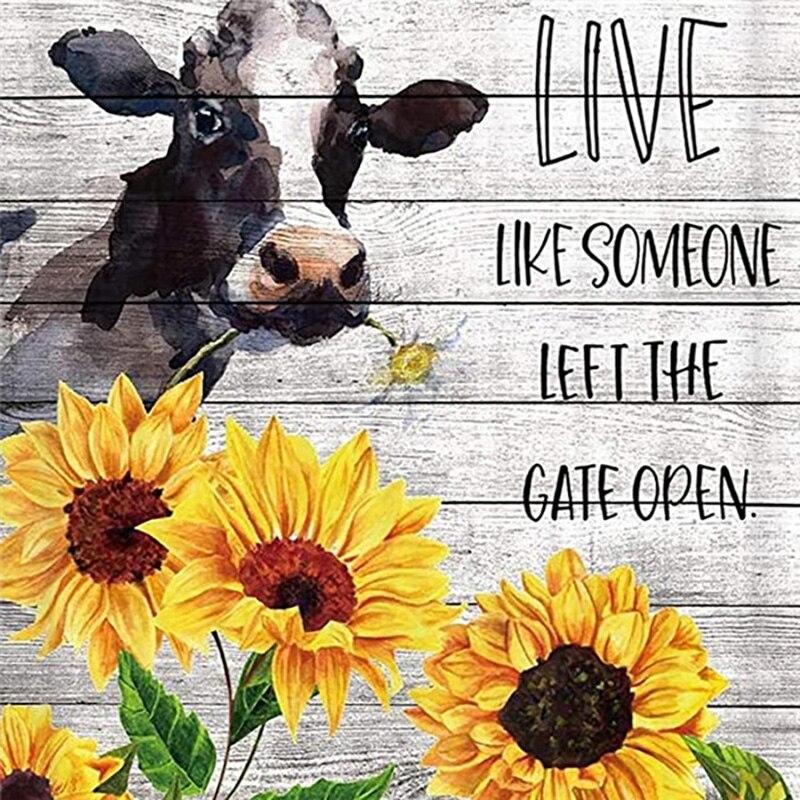 Новый 5D DIY алмазная живопись крупный рогатый скот Алмазная вышивка животные вышивка крестиком полная круглая дрель ремесла ручной домашний декор подарок