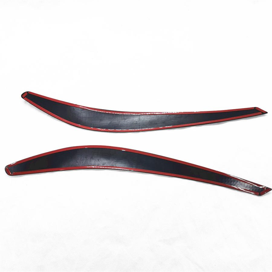 2pcs Black Headlight Eyelids Eyebrows For VF Holden Commodore SS SSV SV6 S Evoke