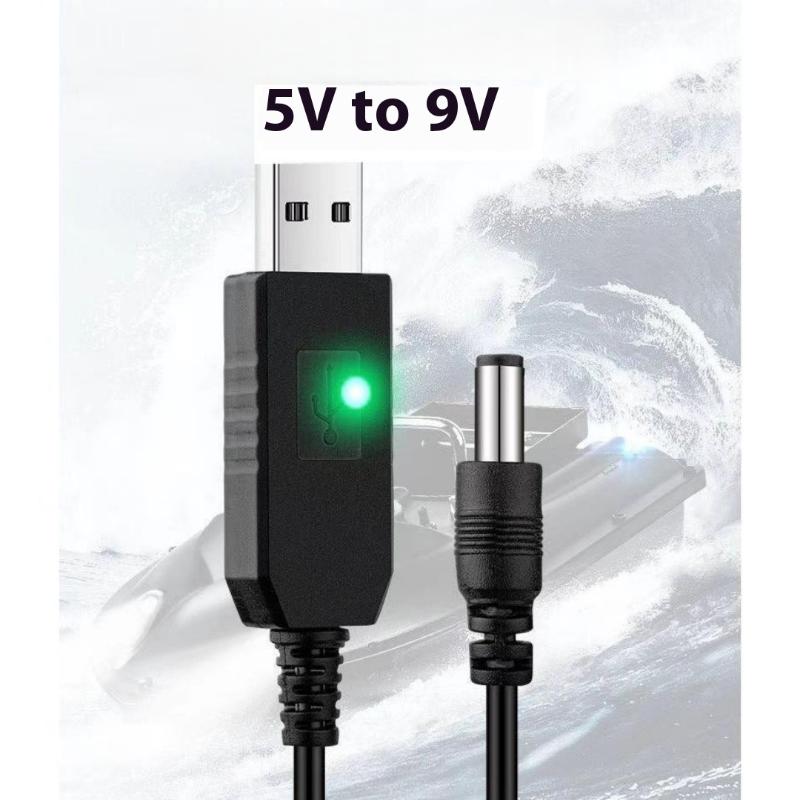 1 Комплект USB-кабель Повышающий преобразователь DC 5V в 12V Шнур для усиления сигнала для Wi-Fi роутера, модема, вентилятора 5.5*2.1мм Разъем кабеля Wi-Fi к Powerbank