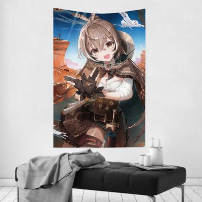 Hhololive Animation Nanashi Mumei Tapestry Room Decor Wall Cloth Party Hanging Background Room Decor Baby Room