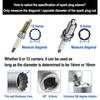 Magnetic Thin Walled for Spark Plug Socket Universal Joint 12 Point 3/8-Inch Drive Swivel Socket Removal Tool 14mm for C