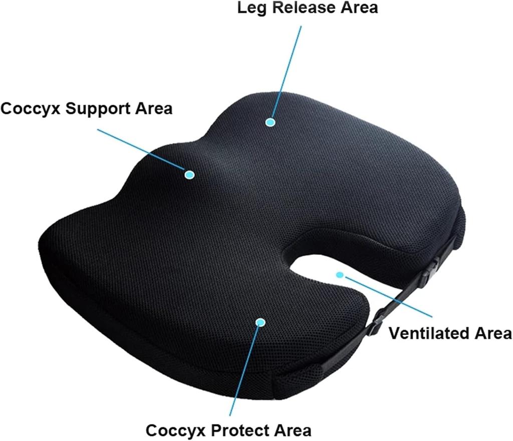 Гель-пена с эффектом памяти U-förmiges Sitzkissen Massage Auto Bürostuhl für lang sitzende Steißbein Rücken Steißbein Schmerz linderung Gel