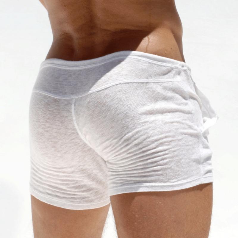 Men's Solid Color Breathable Ultra-thin Casual Lace-up Shorts