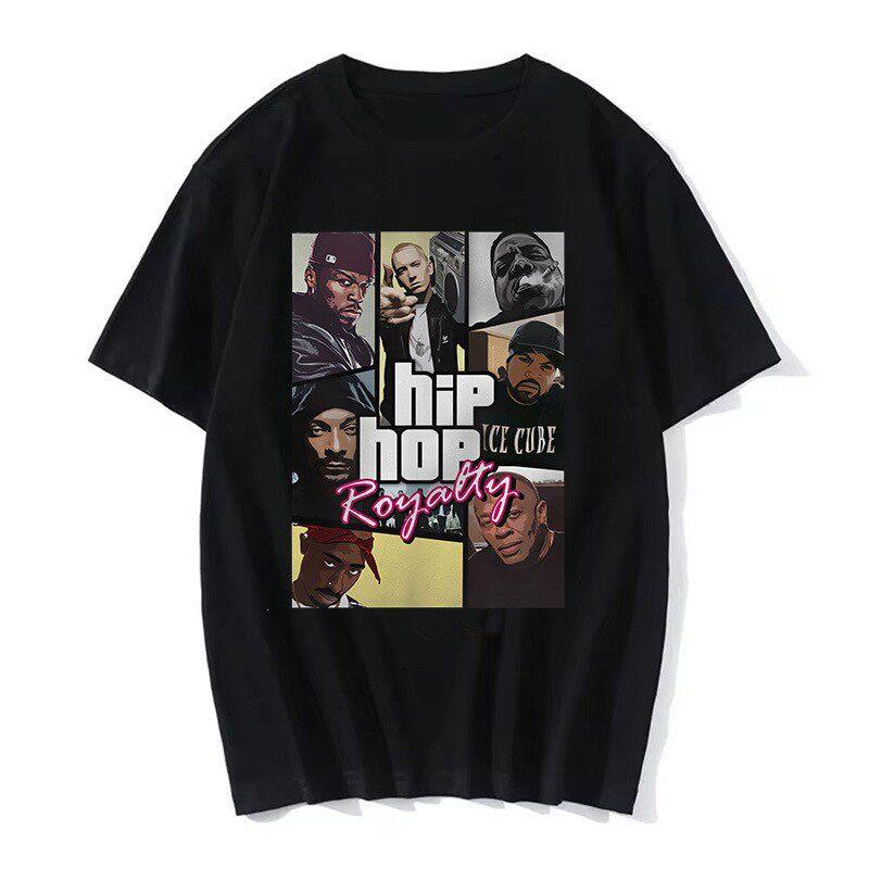 TUPAC Уличная одежда Харадзюку Футболки Женские Харадзюку Топ Футболки Женская Футболка Хип-Хоп Рэпер Графический Принт Повседневная Футболка Одежда