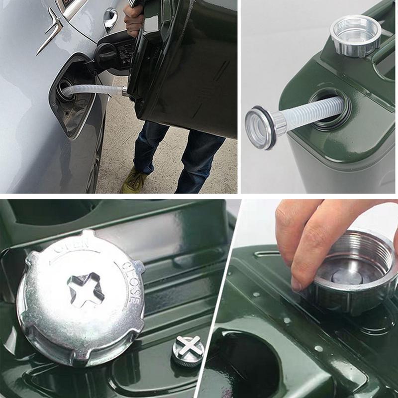 3L 5L 10L Топливный бак Бензиновые канистры Бочки Канистры для газа Канистра с трехручной ручкой Квадрат из нержавеющей стали Топливо для автоаксессуаров