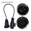 Car 12V 7 Pin To 13 Pin Round Connector Towing Trailer Plug Truck Part