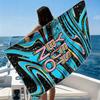 Red TropicalBeach Towel Ultra-fine Fiber Quick Drying Absorbent Beach Swimming Vacationvacation Essentials Gifts