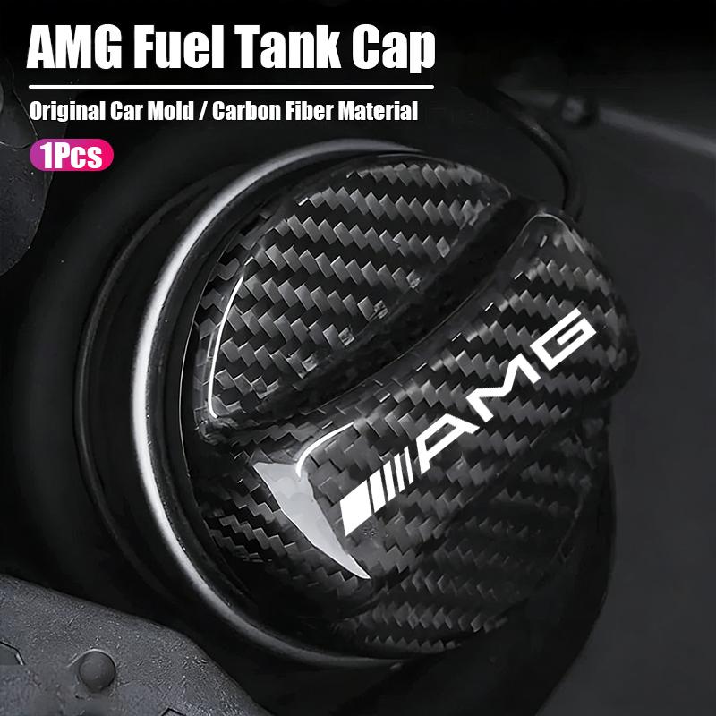 AAVI1 Carbon Fiber Fuel Tank Cap Cover Trim Decorative For Mercedes Benz AMG W205 W204 W206 W213 W212 W211 W222 W221 W177 W176 X253 X2