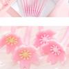 10 Pcs Silicone Pink Creative Cute Cherry Blossoms Flower Stationery Office School Supplies Gift Simulation Gel Pens