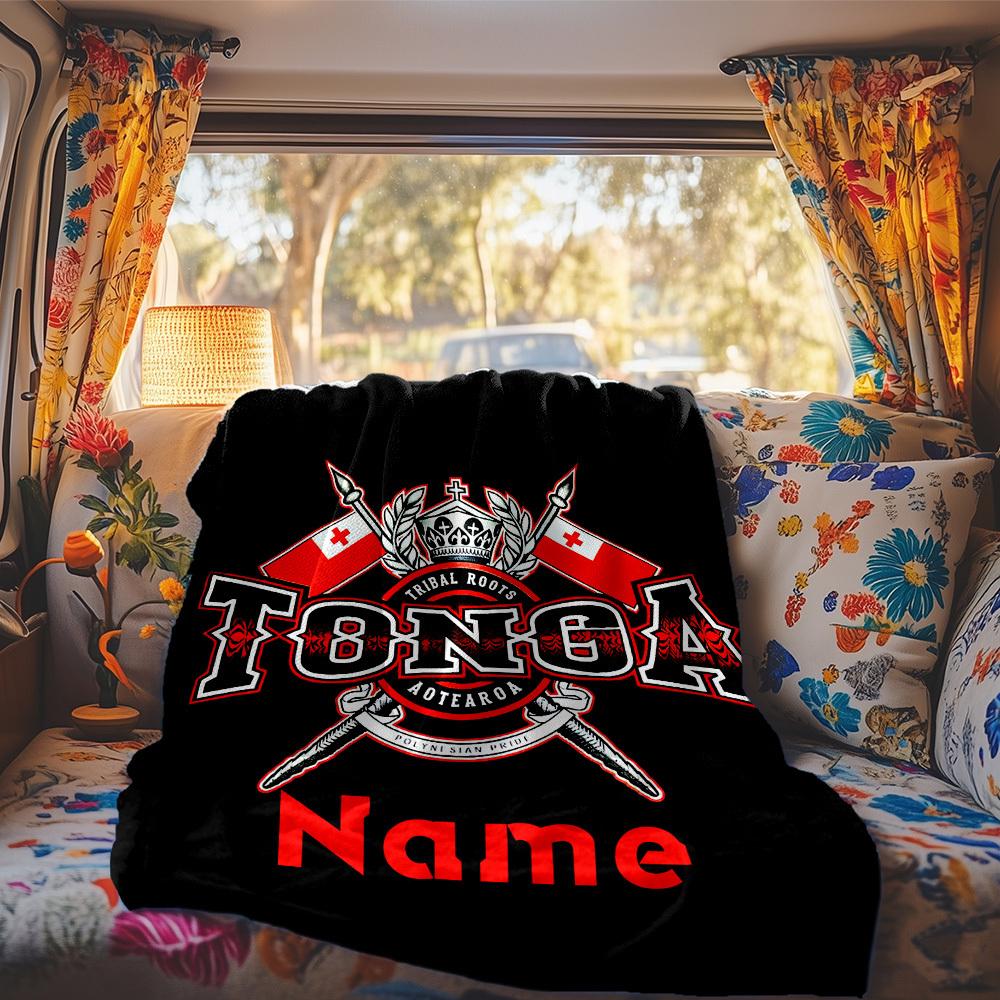 Tonga Tribal Roots Aotearoa Polynesian Pride Rv Blanket Comfortable Soft Lightweight Allseason Multipurpose Blanket For Travel Camping Picnics Sofa Rv