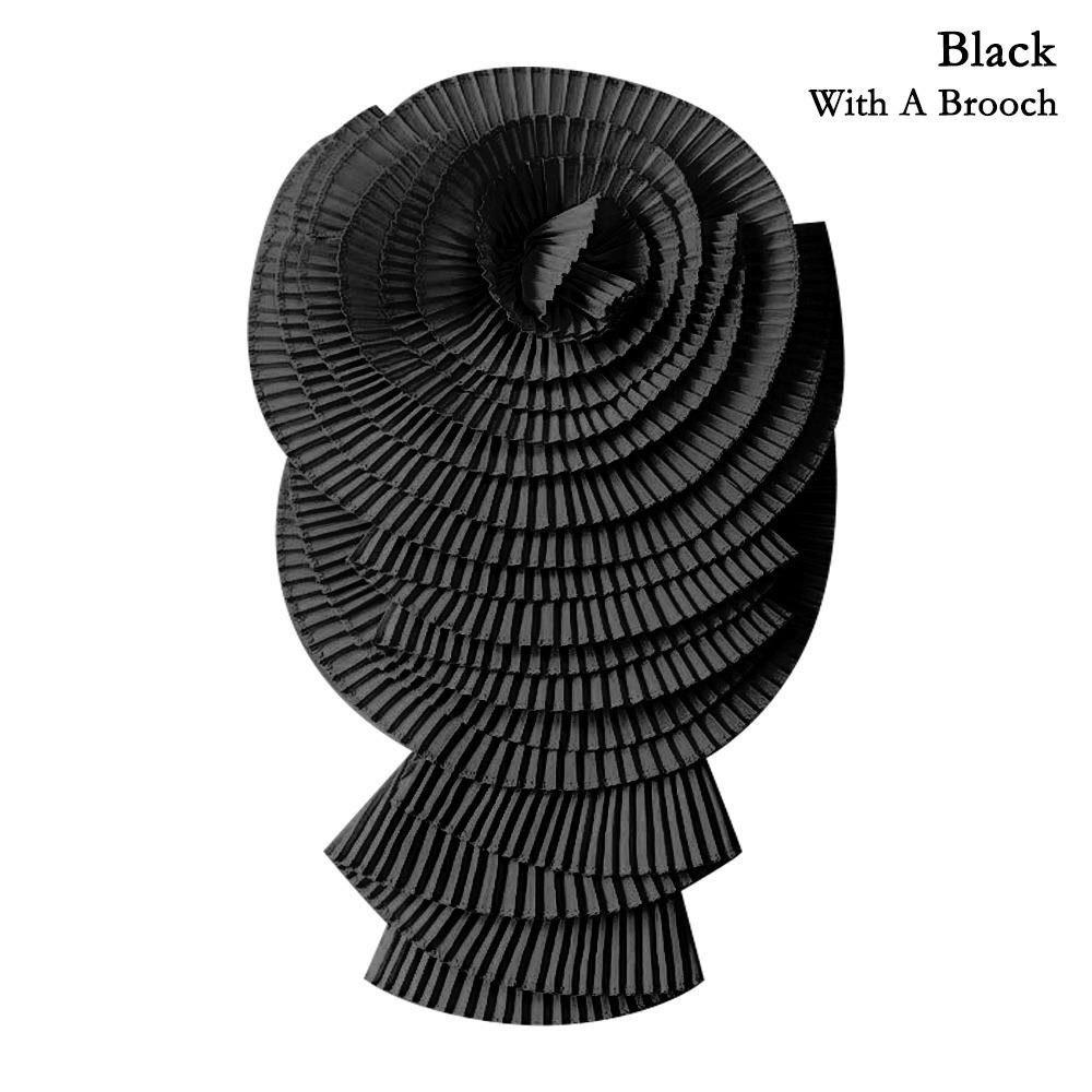 3D плиссированный цветок плечевой воротник цветочное украшение плиссированная ткань с цветком прессованный плиссированный цветок поделки своими руками аксессуары для одежды