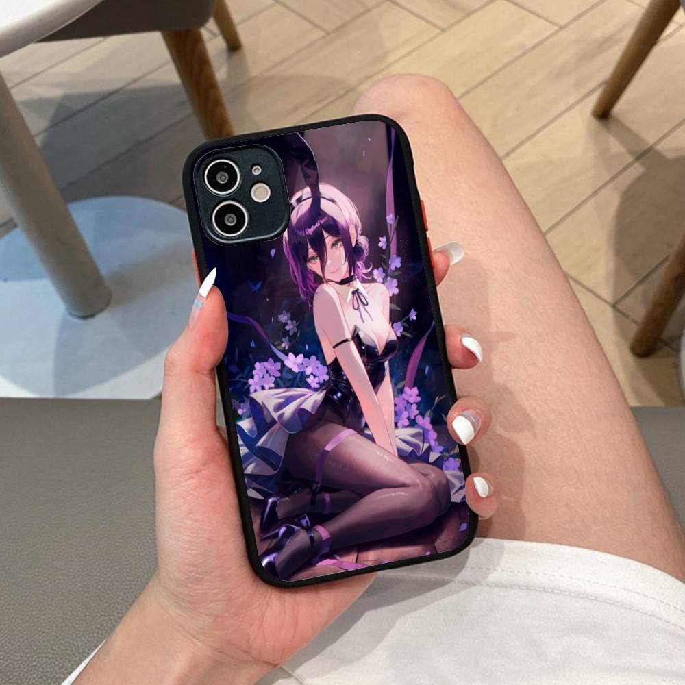 Anime Chainsaw Man Reze Arc Phone Case For IPhone 11 12 13 14 15 16 Pro Plus X XS MAX Matte Bumper Shockproof Cover
