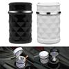 Portable Mini White Car Ashtray Cigarette Cylinder Holder With Blue LED Light
