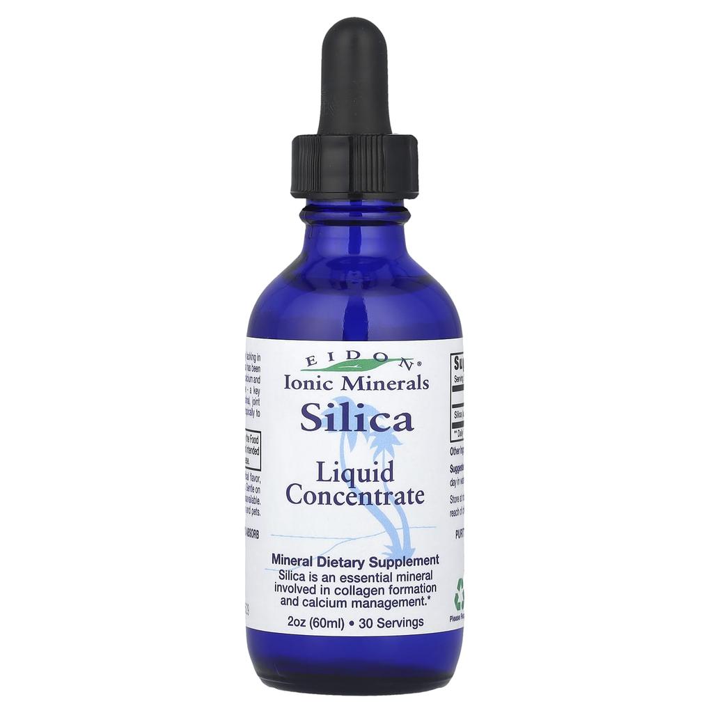 Eidon Ionic Minerals Silica, Liquid Concentrate, 375 Mg, 2 Oz (60 Ml)
