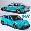 ABAE1 1:32 SU7 Ultra BYD Yangwang U9 Alloy Sportscar Model Diecast Toy Rear Wheel Pull Back with Sound Light Vehice Collecting Hobbies