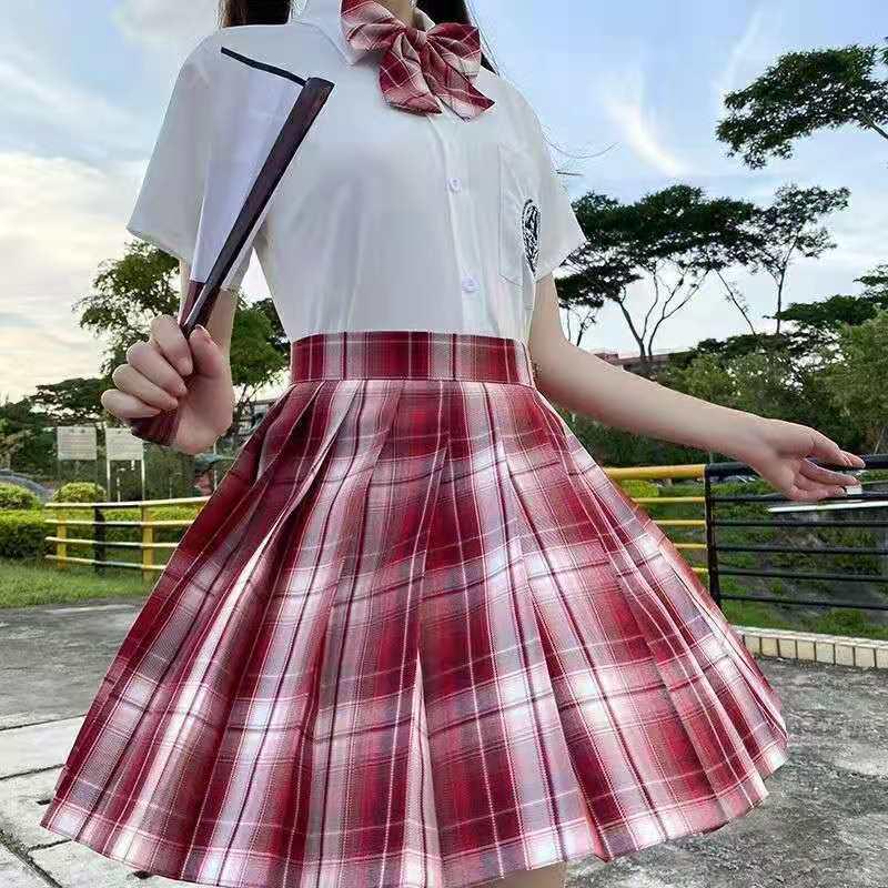 Authentic Japanese JK School Uniform Set - Gentle Cut Sailor Suit with Pleated Skirt