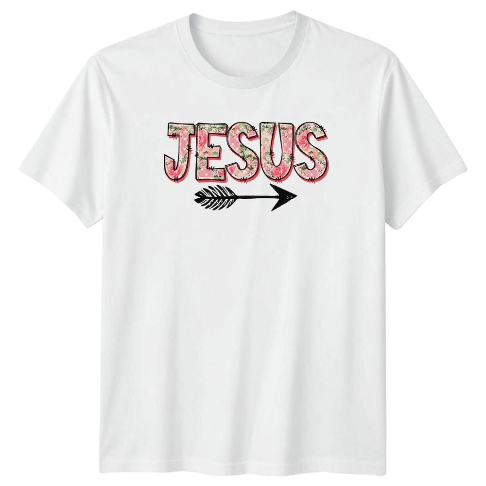Jesus Unisexs TShirt Floral Boho Christian 2026 Thanksgiving Gift For Her
