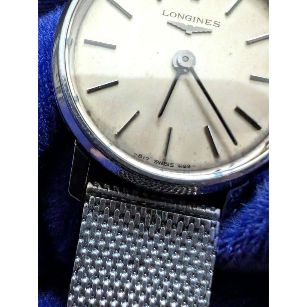Использованные 817 LONGINES Механические часы с ручным заводом рабочие антикварные сапфировое стекло