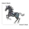 Casual Zodiac Animal Lapel Pins Luxury Metal Badge Pin Rhinestone Horse Brooches  New Year Gifts