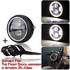 New Universal 6.5" Motorcycle Headlight Round LED Projector W/ Bracket For Harley Cafe Racer