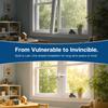 T-Type Window Sash Lock Easy Installation Window Latch Safety Sliding Window Lock  Home