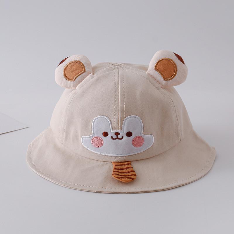 Cute Cartoon Tie Fisherman Hat For Baby Boys Girls Sun Protection Spring Summer