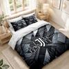 Bedding Set 1 Duvet Cover 2 Pillowcases Juventus FC Print Bedroom Home Decoration