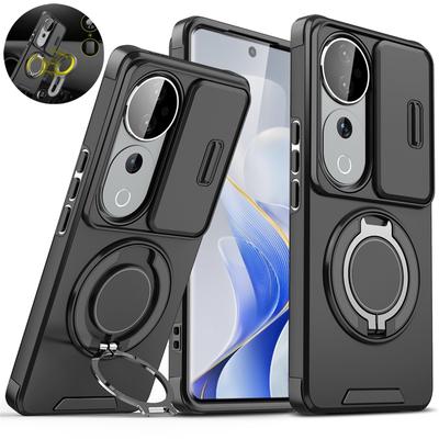 Чехол для Vivo V40 Pro 5G Чехол Магнитный Металлический Кольцо-Подставка Бронированные Чехлы для Vivo S19 Pro V 40 VivoV40 Pro V40Pro Защитная Крышка для Объектива