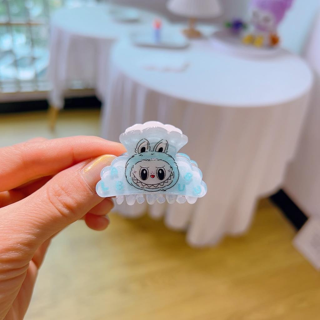 12 штук/набор Labubu Мультяшный Милый Labubu Захват Клипса Корейская Версия Мини Зажим для Волос Головной Убор Царапающая Пластина Зажим для Волос Акула Зажим для Хвоста Аксессуары для Волос