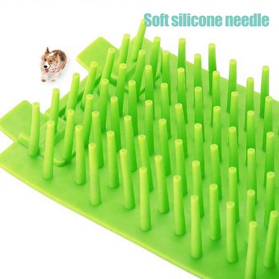 Yousheng Dog Paw Cleaner Cup Portable Dog Paw Cleaning Tool Silicone Paw Cleaner with Soft Bristles for Medium Large Dogs Travel Park Visit