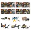 Matchbox Jurassic World Transporters Assortment Vehicle Toys, Dinosaur Minifigures, and Mini Cars, 8-Piece Box Set, Ages 3+, Multi-Purpose, 986A-JGL74
