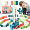 Sound Light Domino Train DIY Educational Automatic Launch Electric Train Kids Puzzle