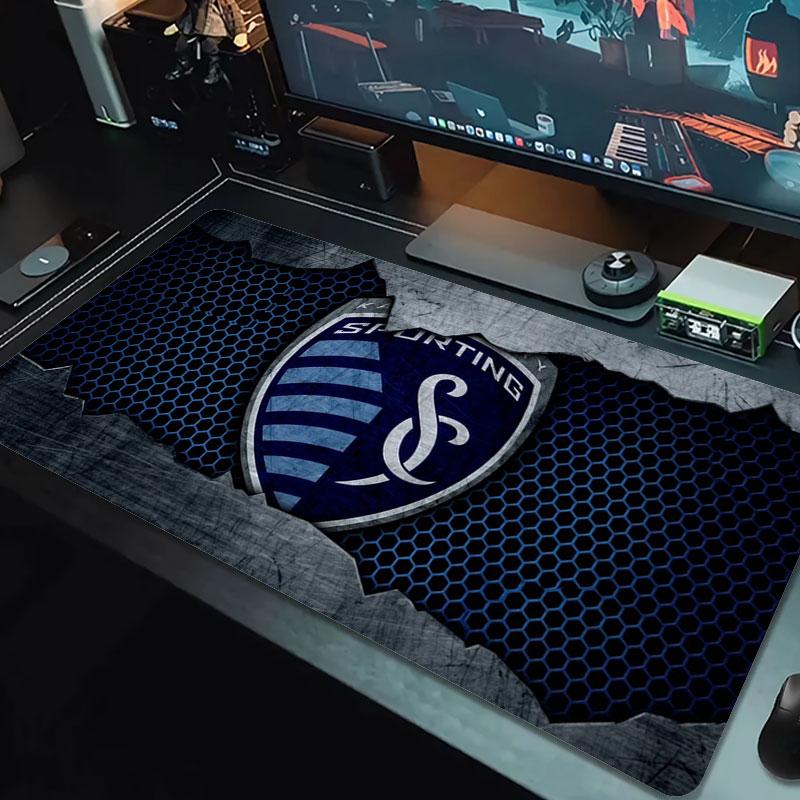 Sporting Kansas City Коврик для мыши большого размера Большая игровая подставка для стола Нескользящий Коврик для ноутбука Планшета Большой коврик для мыши XXL Игровой коврик для мини-ПК С заблокированным краем