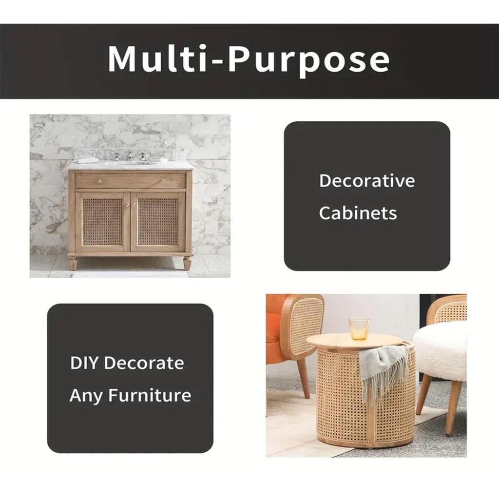 Индонезийская пластиковая лента из ротанга для тростниковых проектов, 40/45 см, тканая открытая сетка, рулон трости, инструменты для ремонта мебели, хит продаж